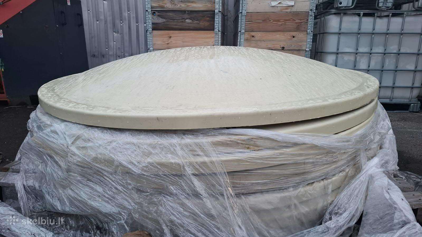 Plastikinis dangtis, dangciai 200cm kubilams.
