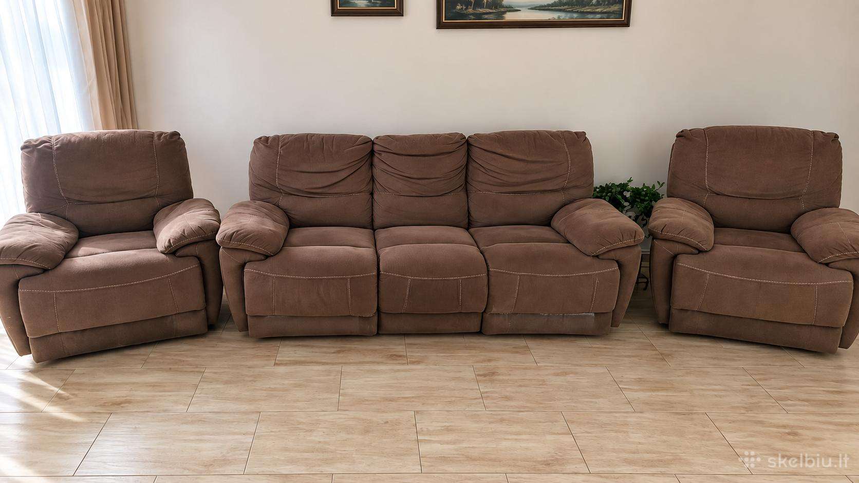 Recliner minkšti baldai