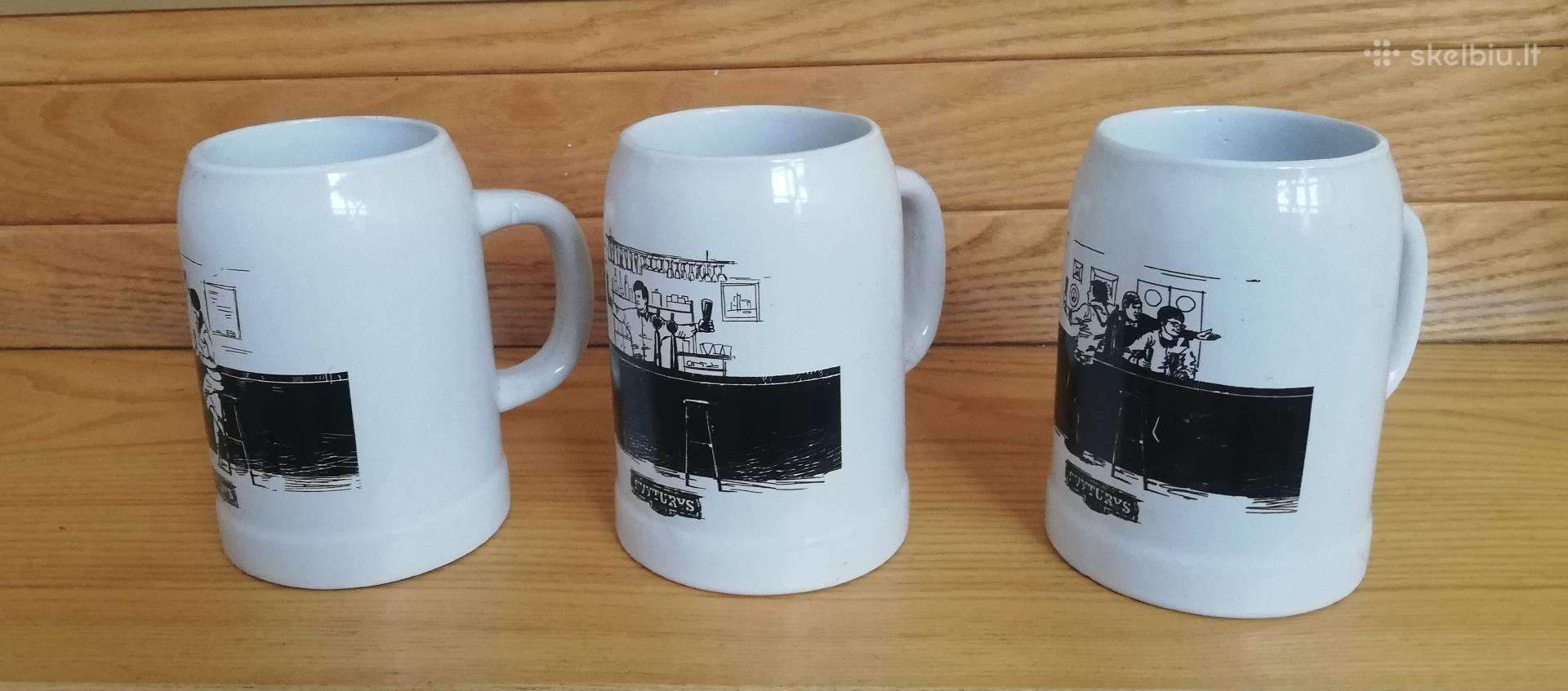 3 Švyturio alaus bokalai