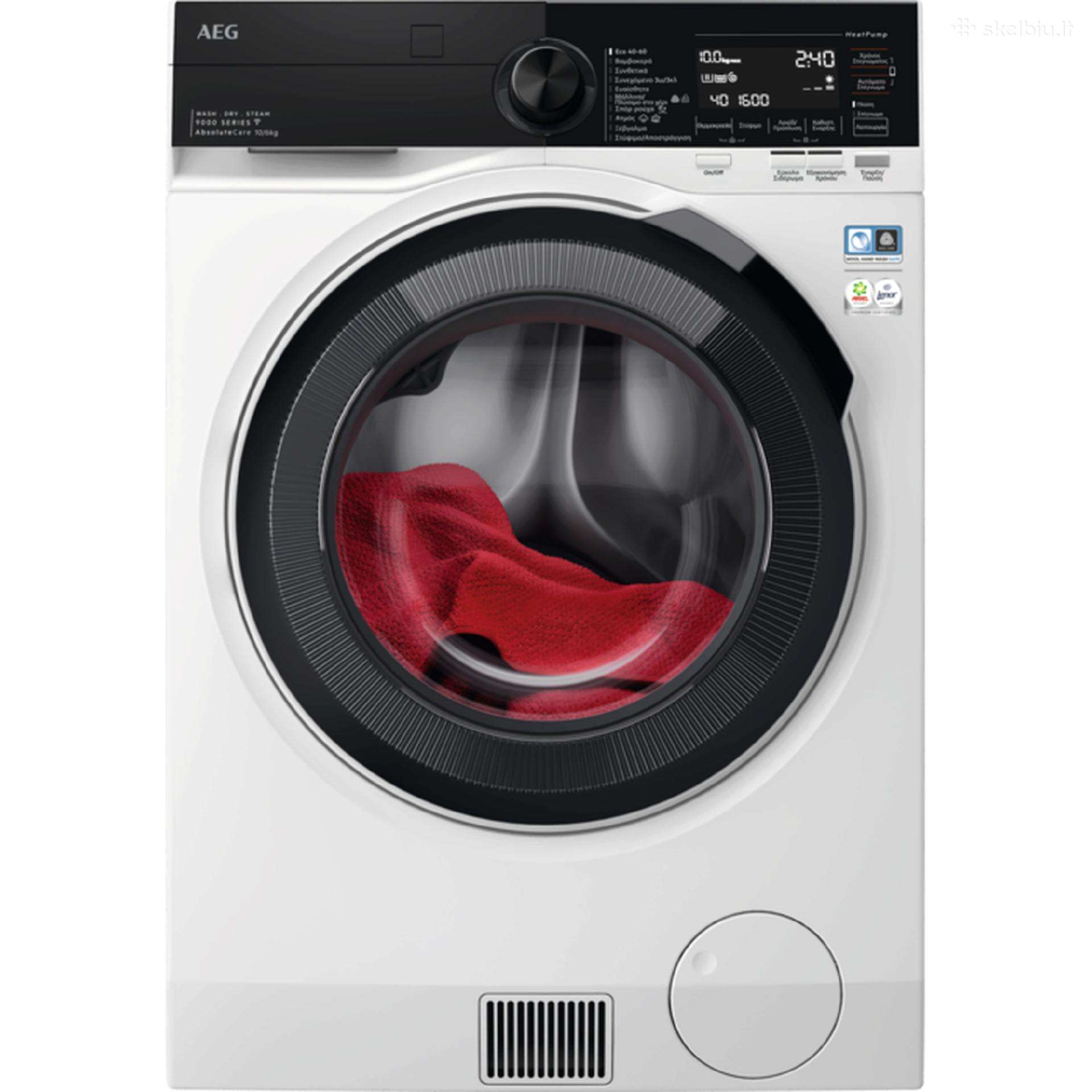 Skalbimo mašina - džiovyklė Aeg 9000 Lwr98165nxe