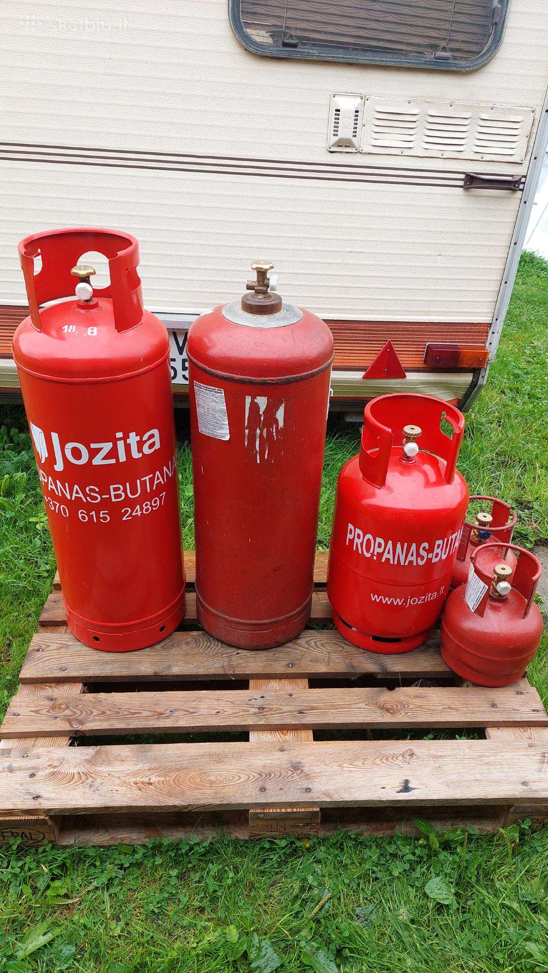 Dujų balionai 50ltr- 40€. 27ltr.- 40€. 5ltr.- 30€.