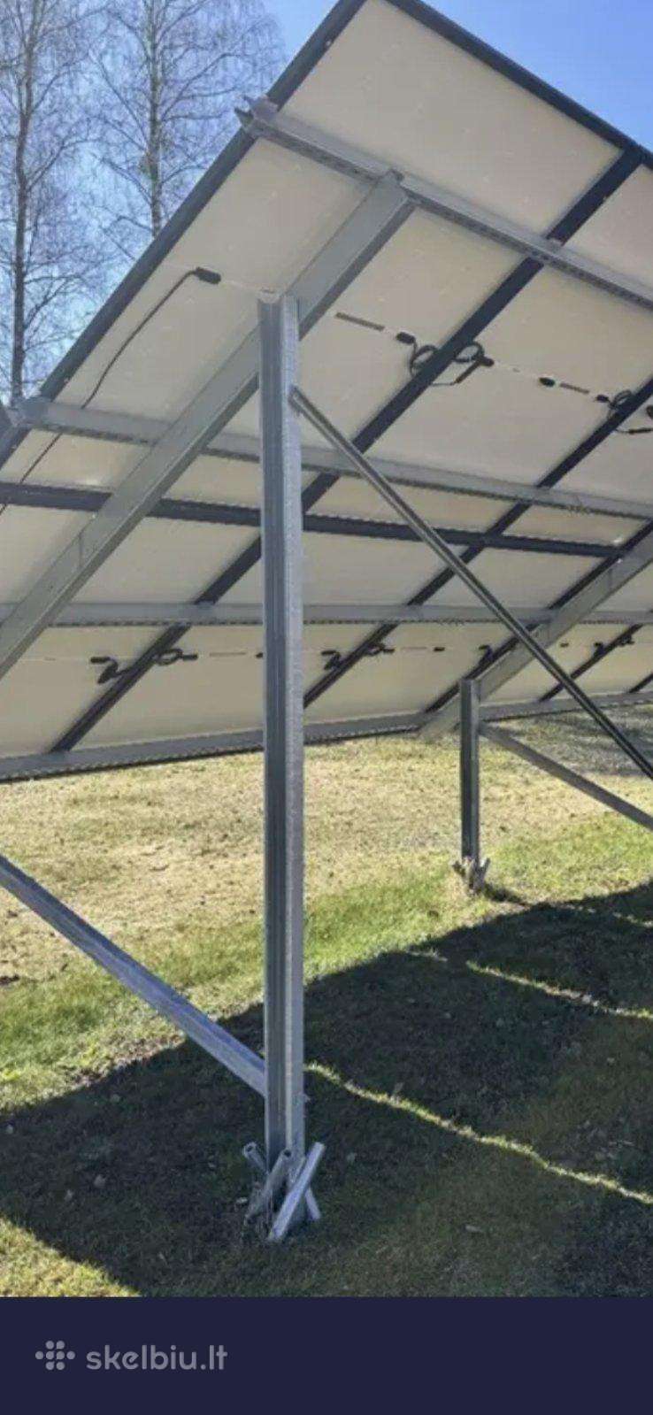 Saules elektrines konstrukcija antzemine 10kw