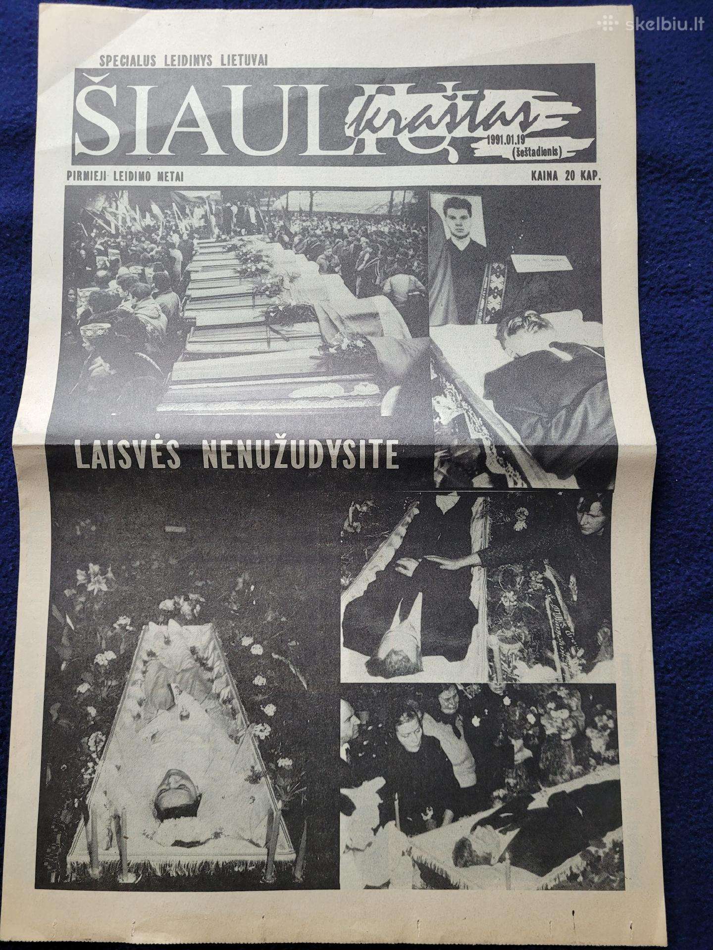 Laikraštis skirtas 1991 m sausio įvykiams