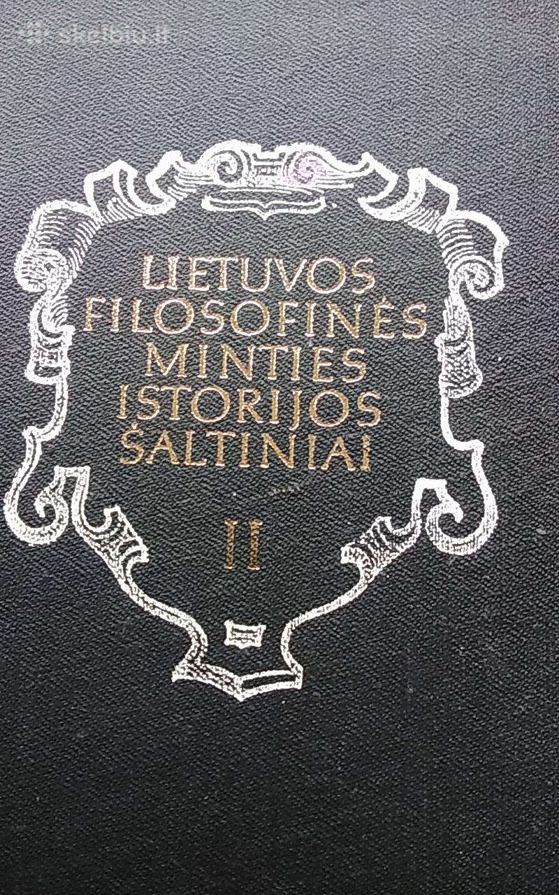 Lietuvos filosofinės minties istorijos šaltiniai 2