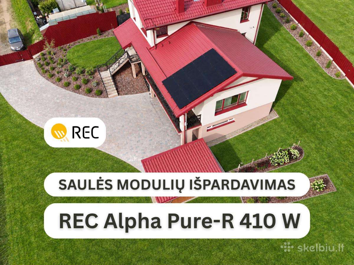Saulės moduliai Rec Alpha Pure-r 410w