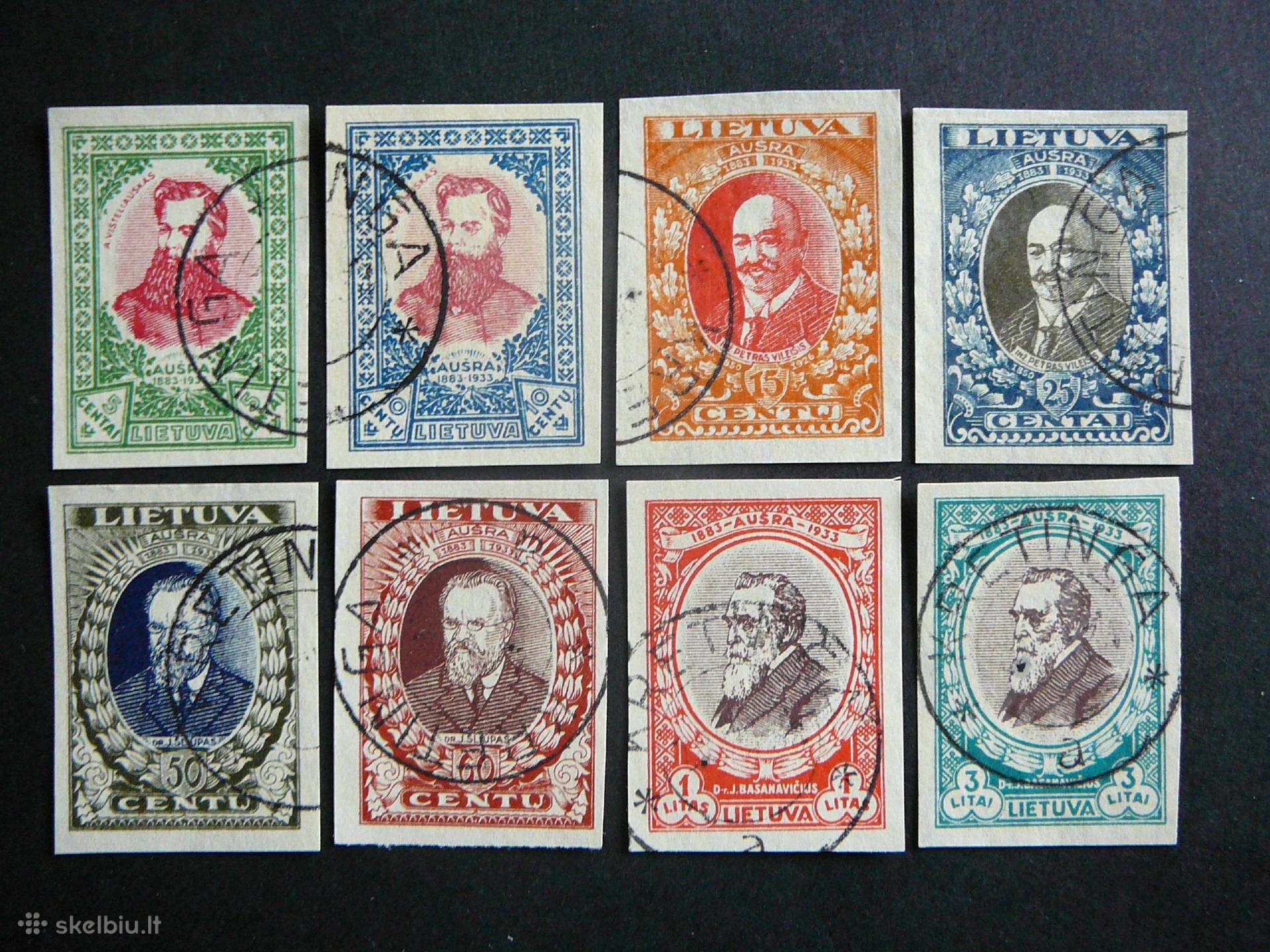 Lietuva 1933 Septyndieniai antsp. lit356/3ba