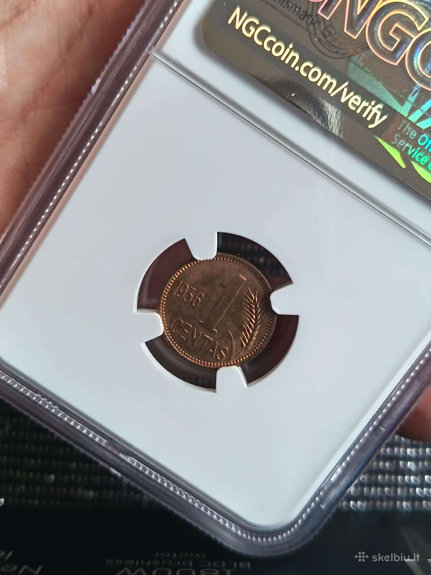 1 centas, 1936 m. Ngc / Ms 64 Rb