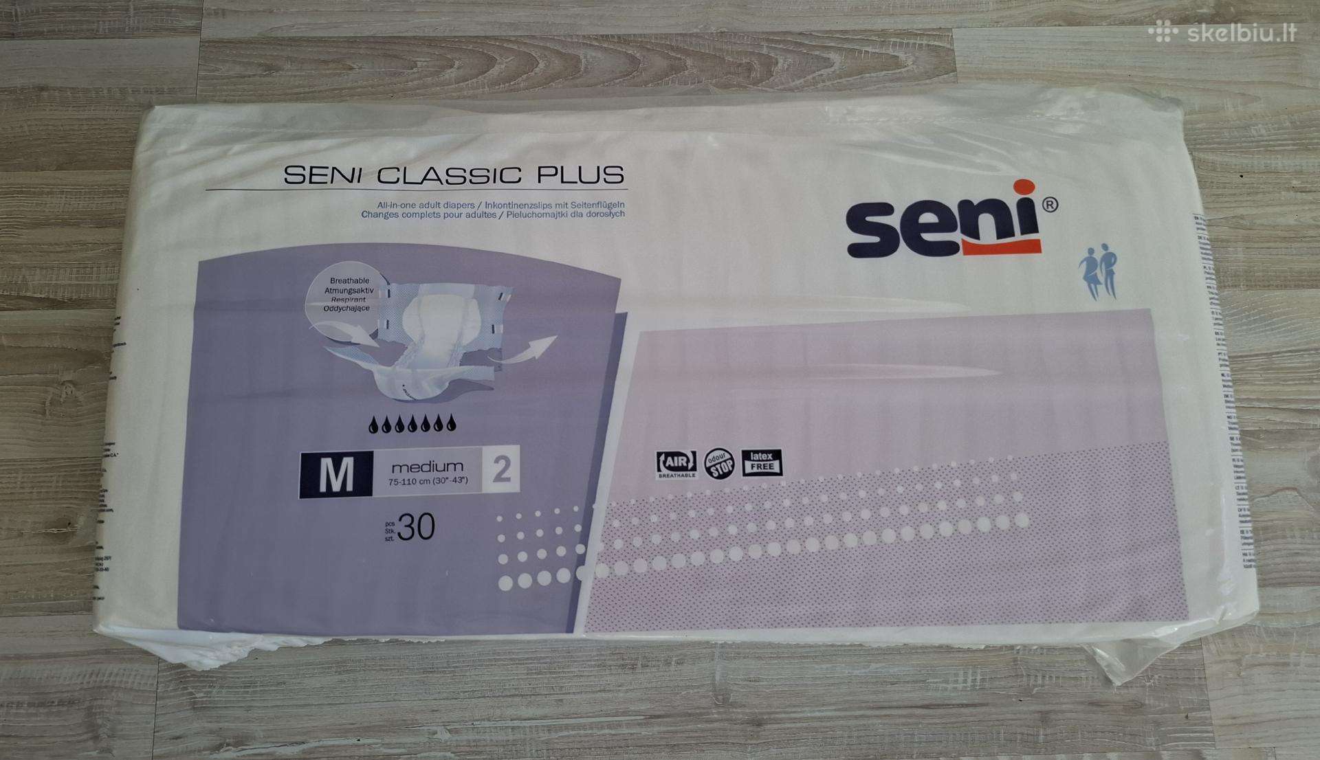 Seni Classic Plus M, 30 vnt. – praplėšta pak.
