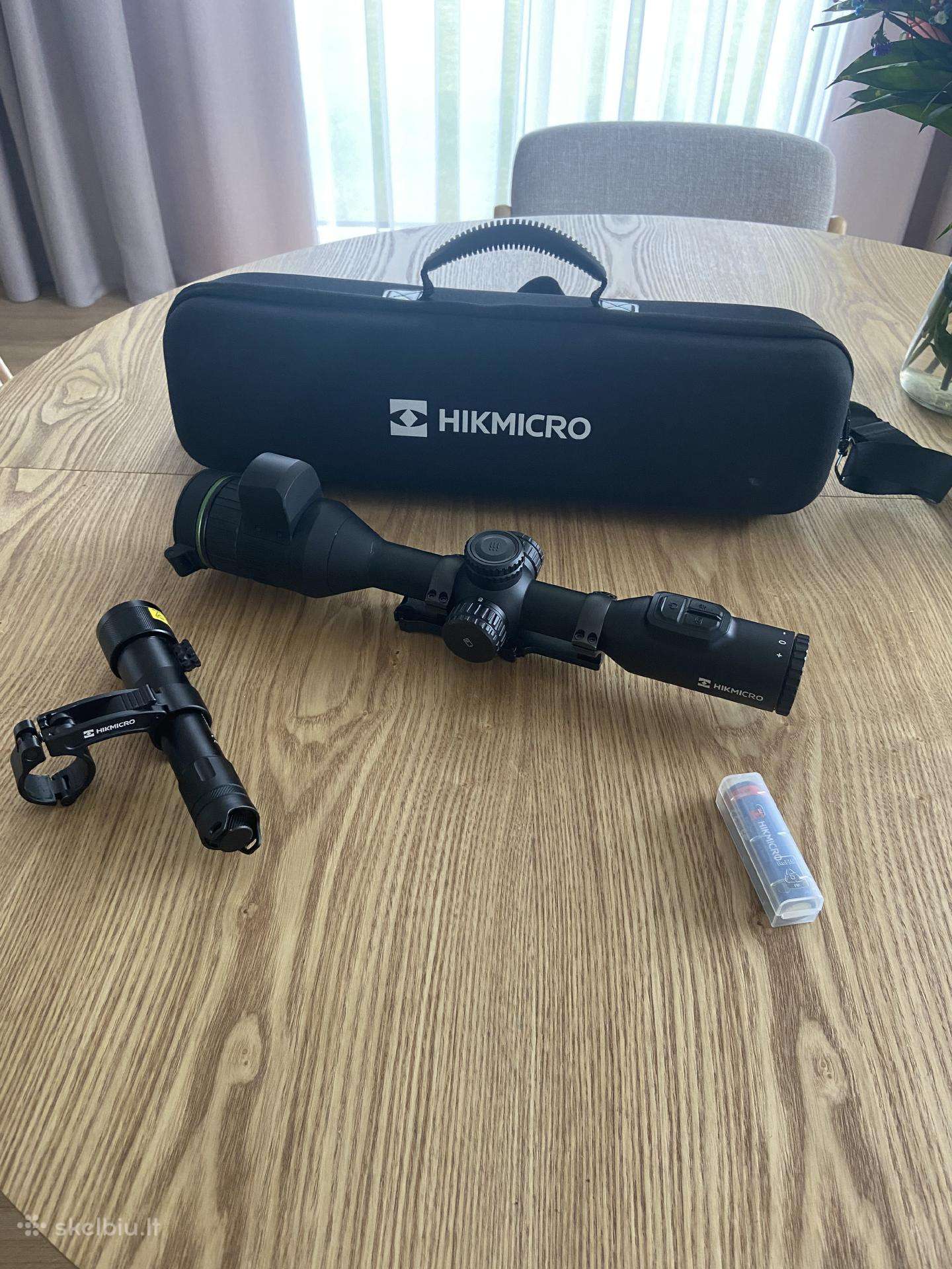 Hikmicro Alpex 4k su Ir ir blaser laikikliu