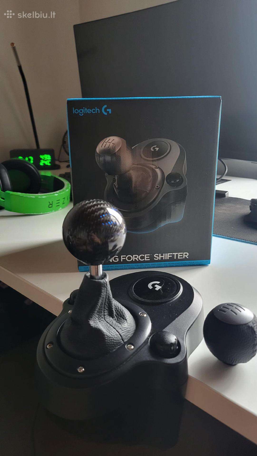 Logitech shifteris su papildoma carbonine galvute