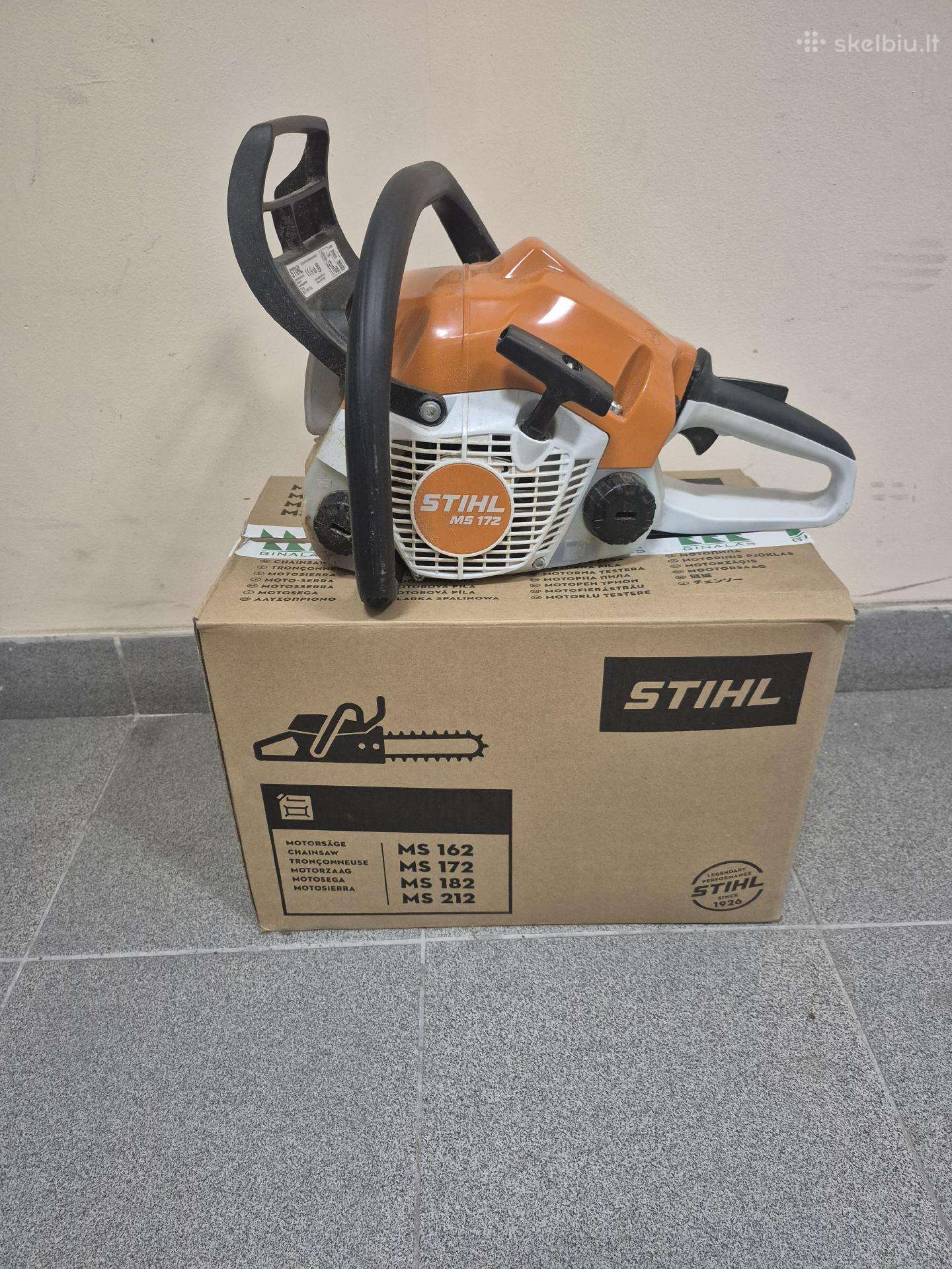 Benzininis pjūklas Stihl Ms 172 Garantija
