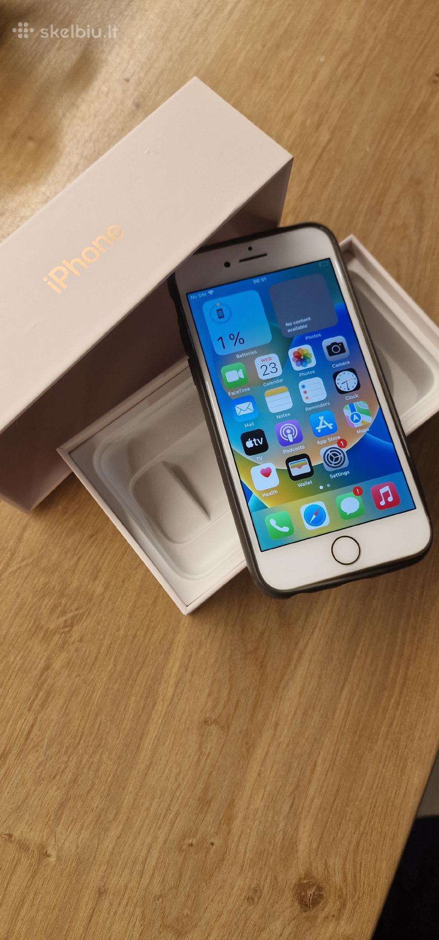 Apple iPhone 8 - 60€ puiki būklė,dėžė