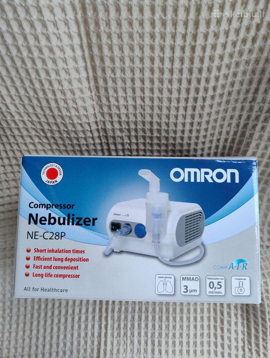 Parduodu kompresorinį inhaliatorių Omron Ne-c28p