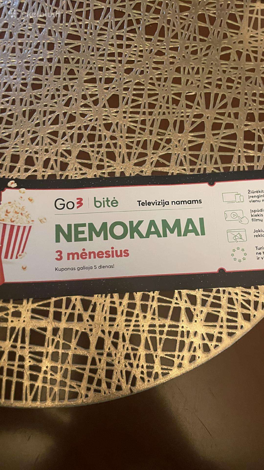Kuponas Go3 - 3 menesiu subas prenumerata.