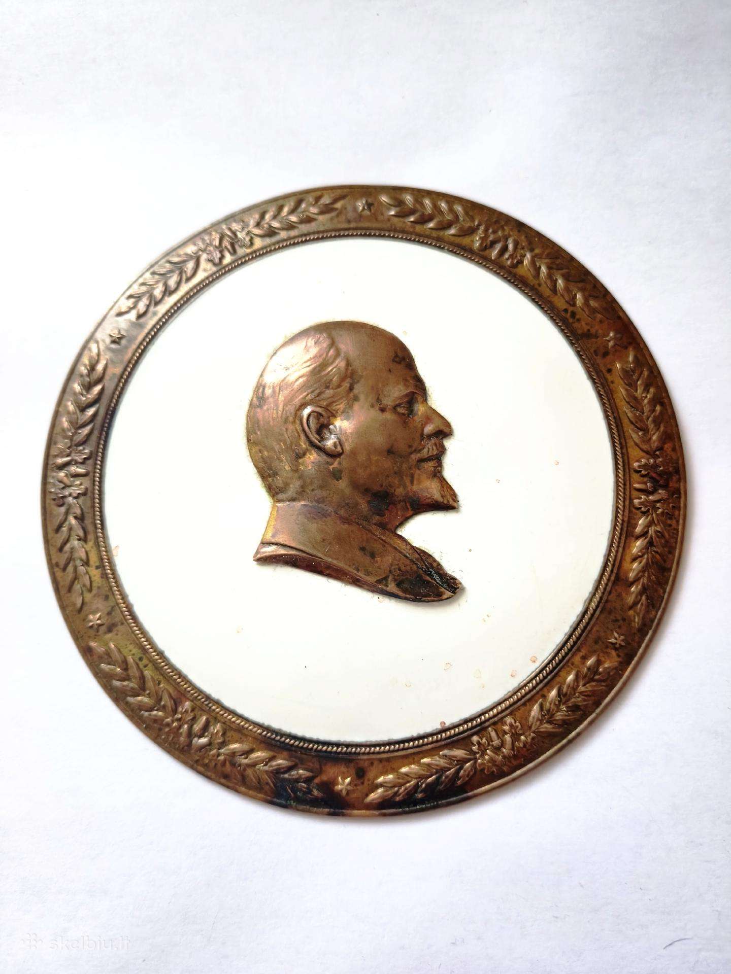 Bronzinė plaketė leninas