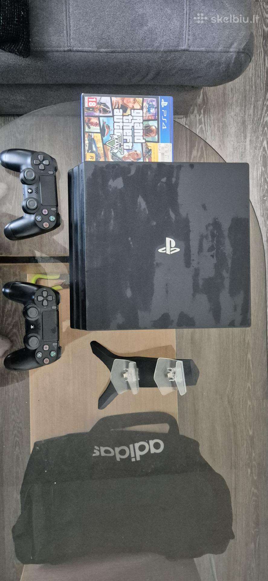 Ps4 Pro 1tb Jailbreak 2 pulteliai+stovas.
