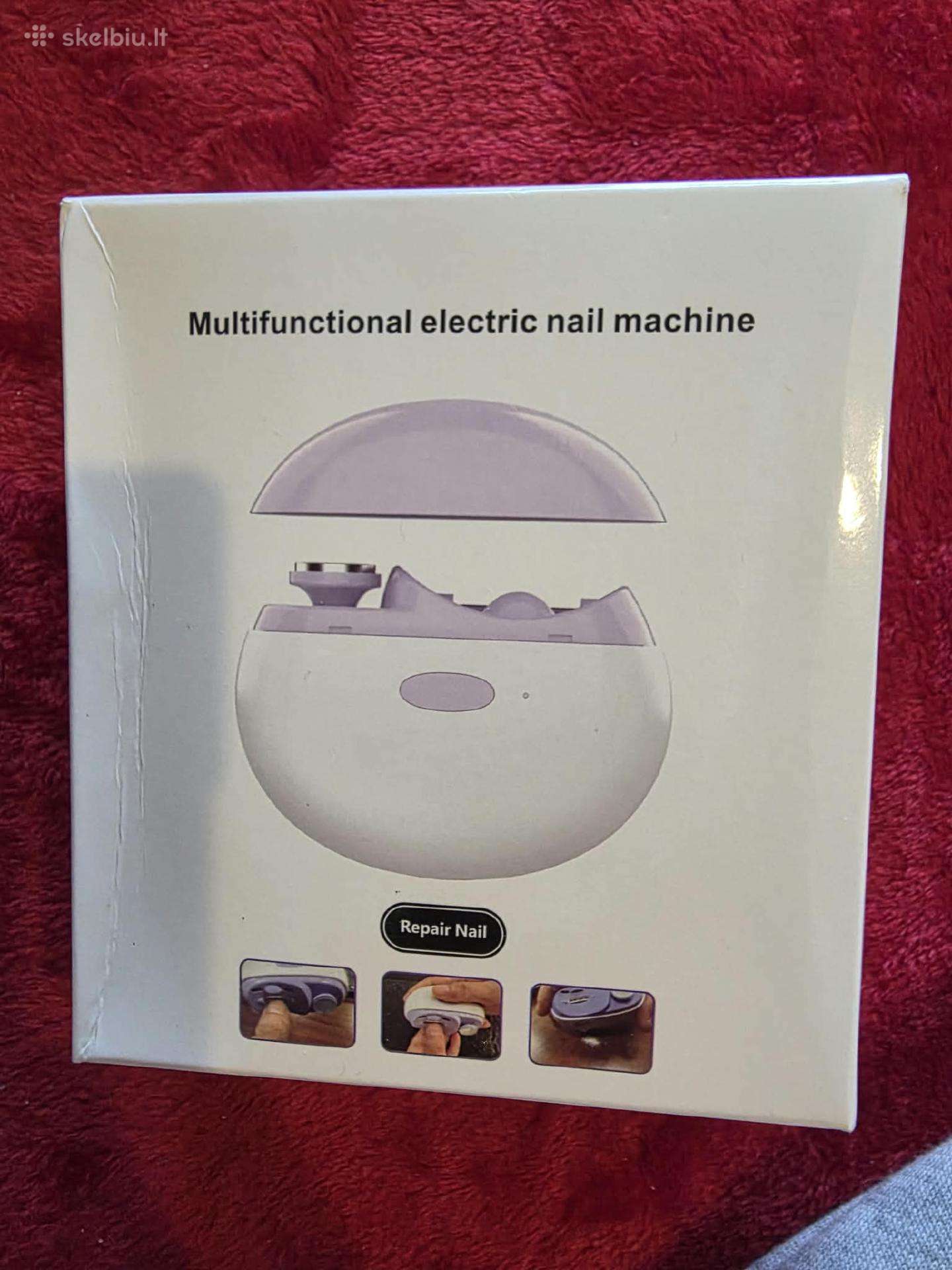 Nauja elektrinė nagų kirpimo mašinėlė ir dildė