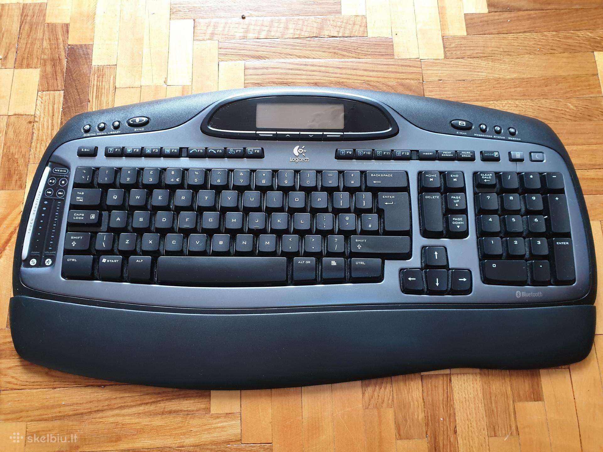 Logitech Mx5000 bluetooth klaviatūra, multimedija