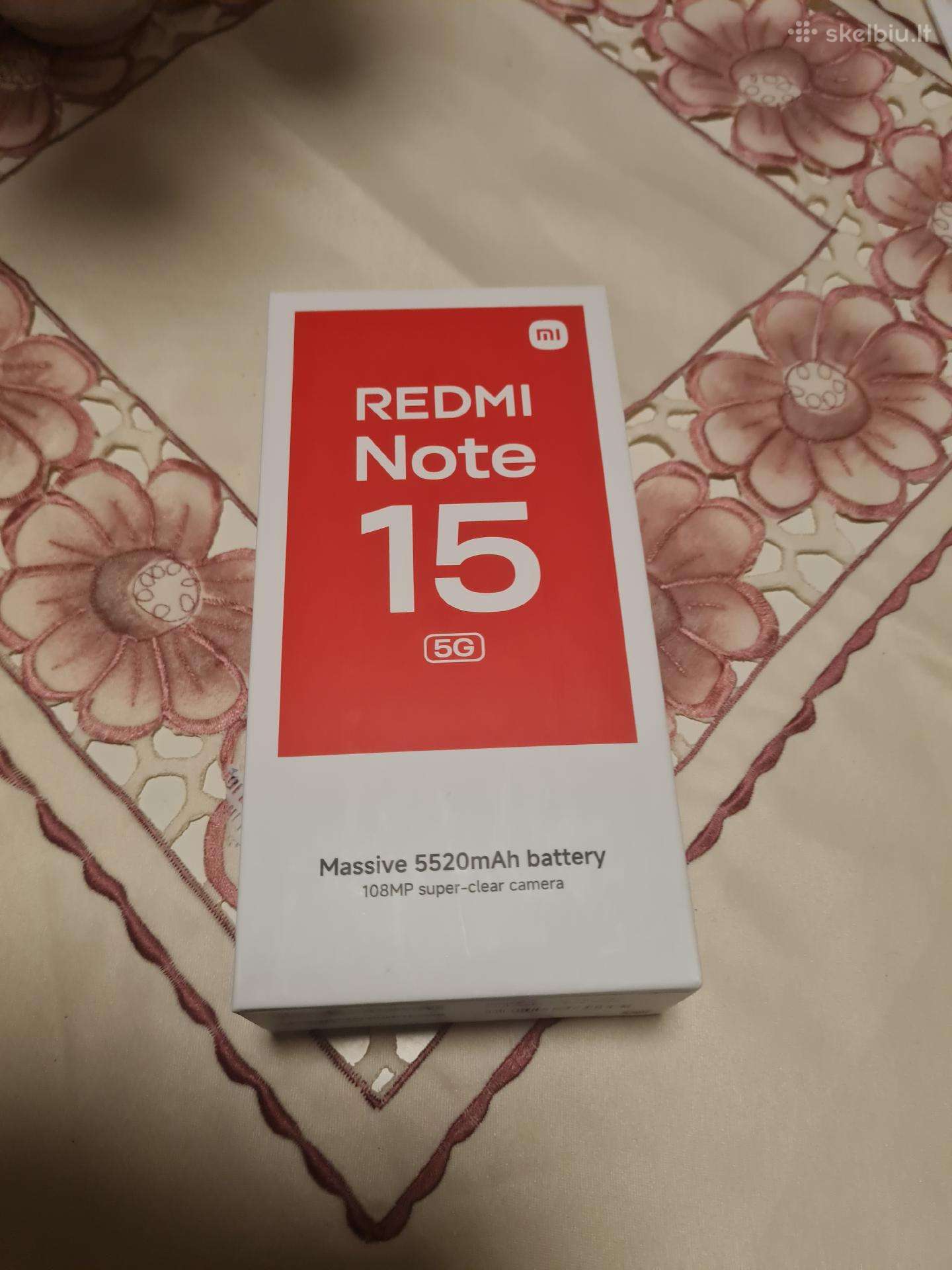 Xiaomi Redmi Note 15 5 G 128 GB Naujas Telefonas