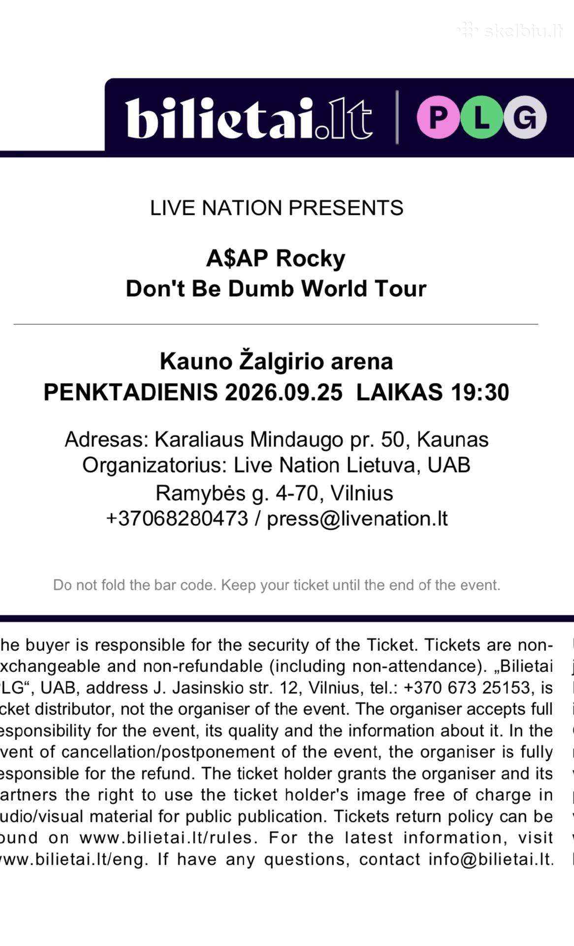 Asap rocky Kaunas