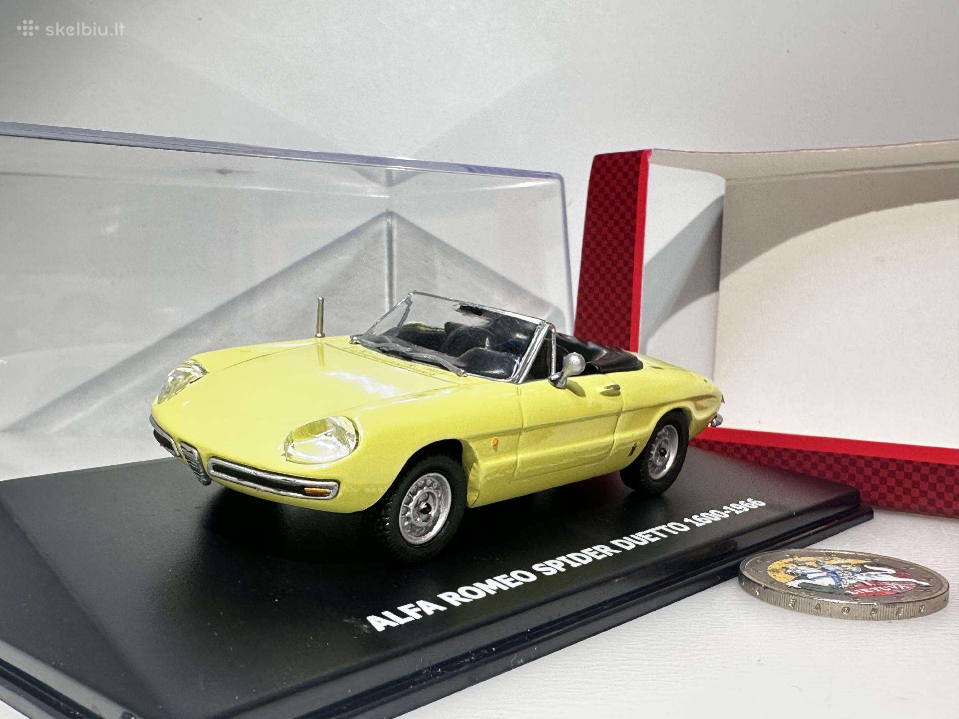 Alfa Romeo Spider Duetto 1600-1966 geltona 1:43
