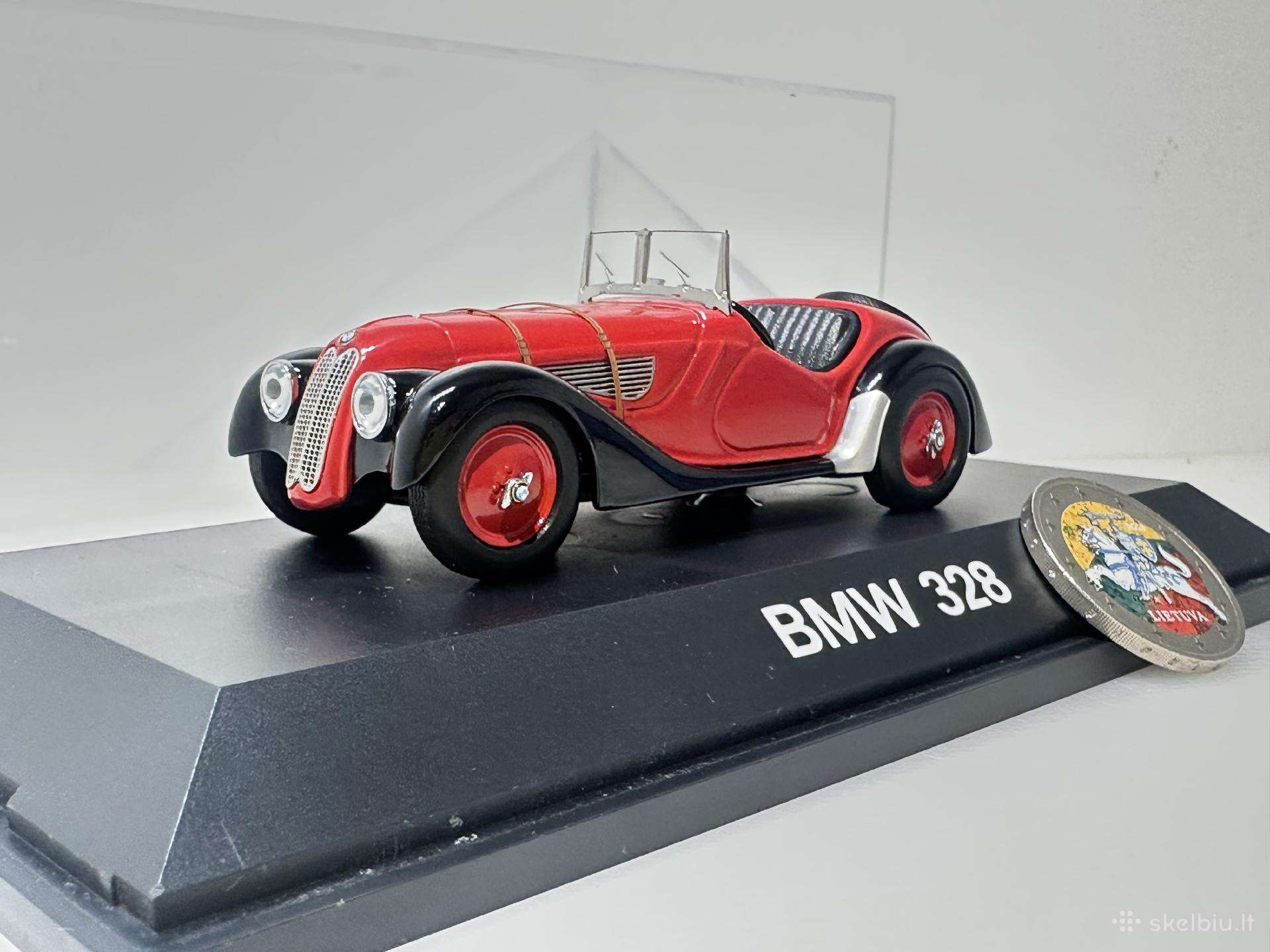 Bmw 328 Roadster 1936-1940 raudona/juoda 1:43 S