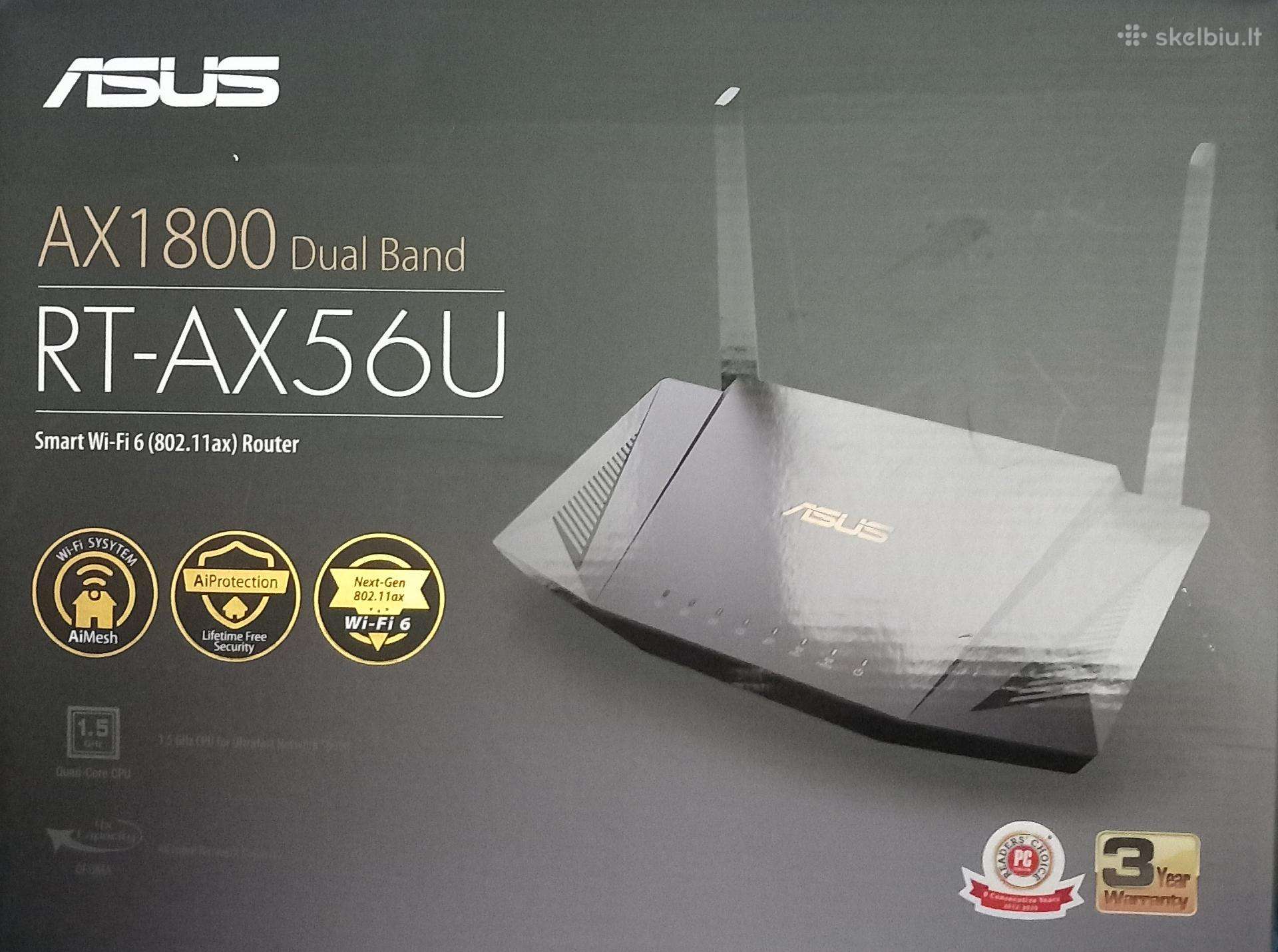 Naujas Asus Rt-ax56u WiFi 6 maršrutizatorius