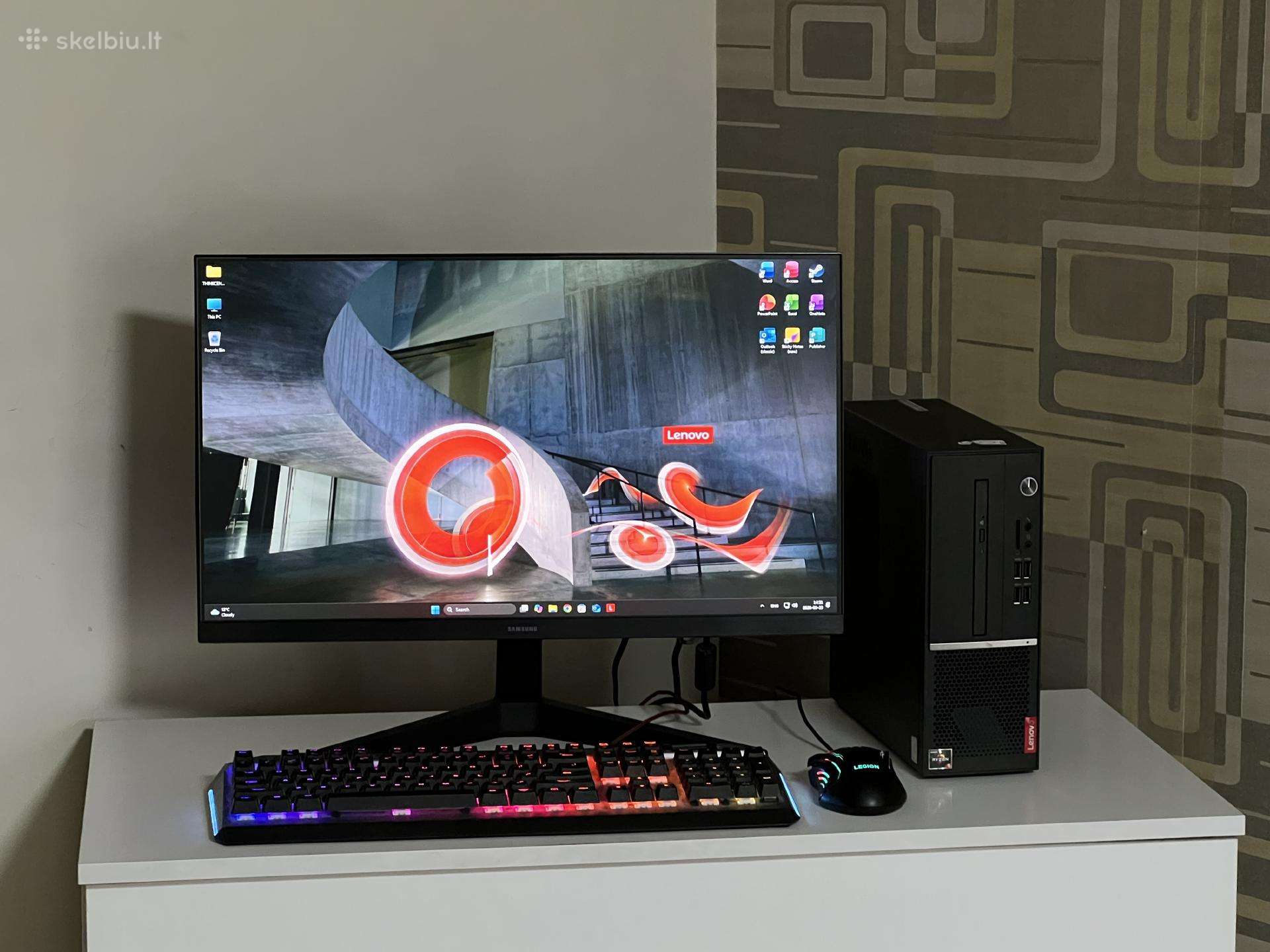 Parduodamas Thinkcentre komp. su Ryzen 5, Vega 8.