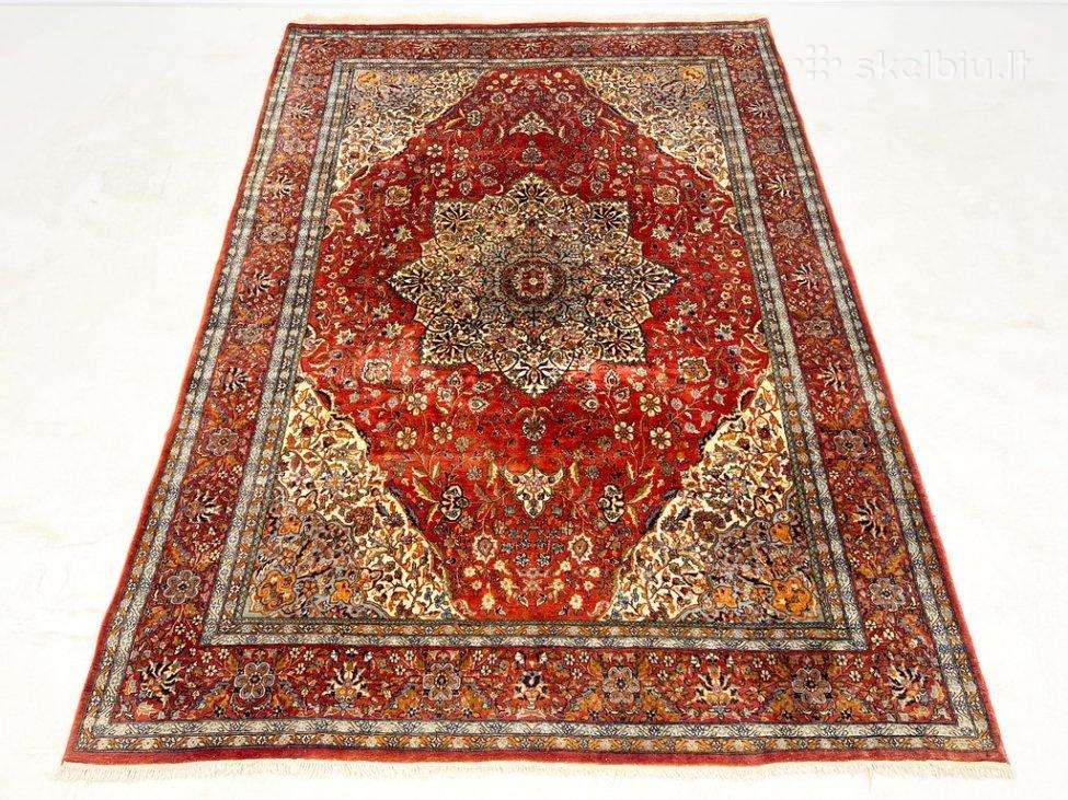 Vilnonis, rankų darbo kilimas "Kashan"