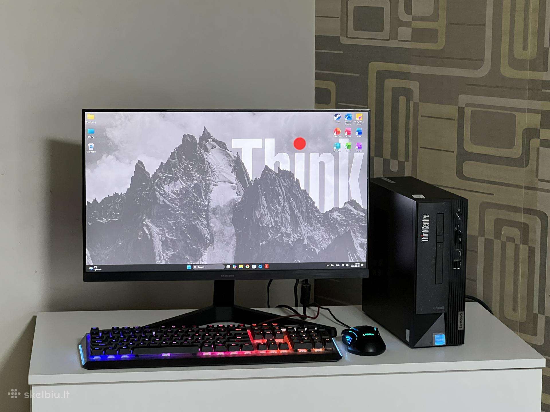 Parduodamas Thinkcentre Neo su I5-12k, 8gb/256gb.