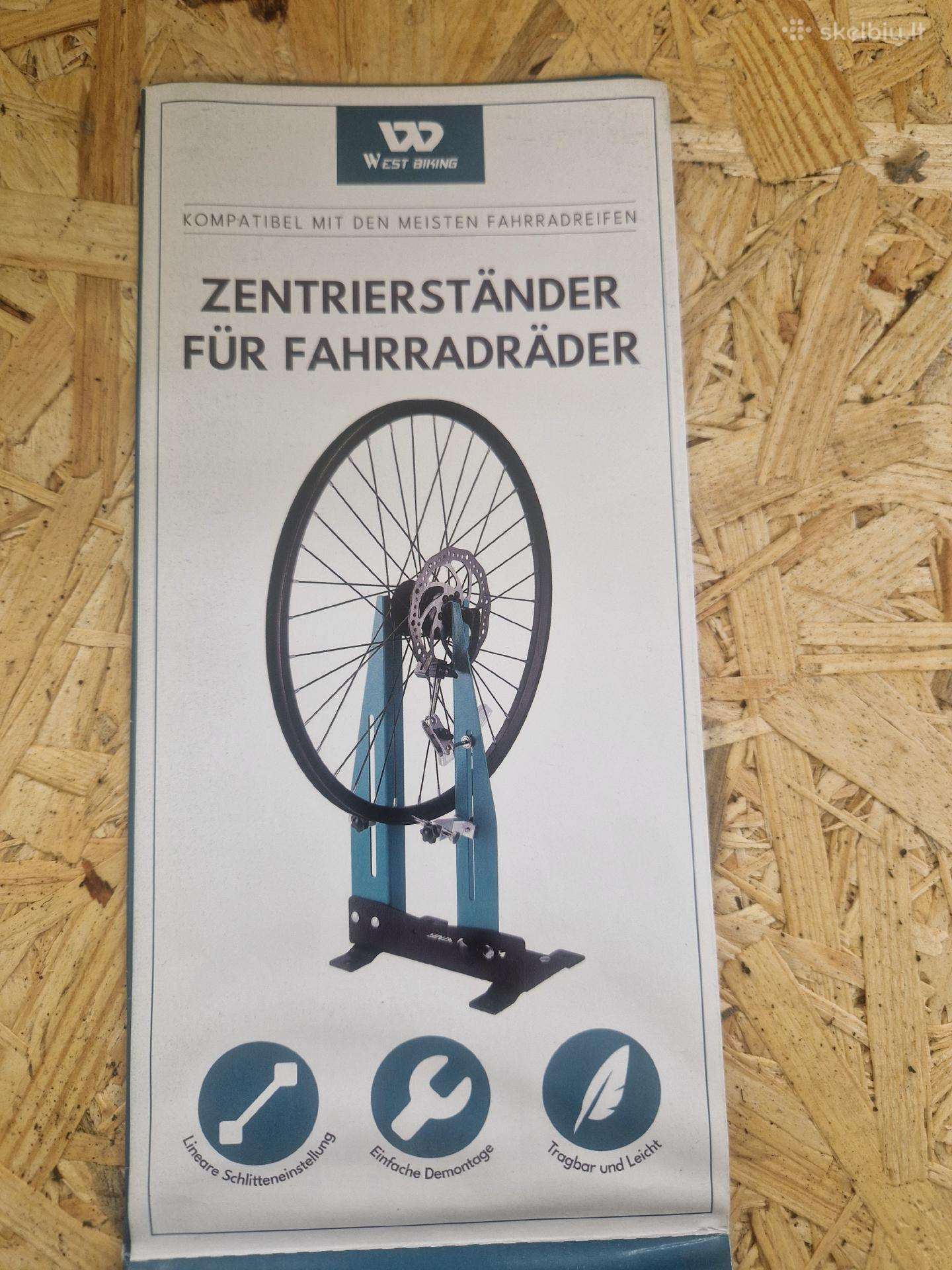 Ratu tiesinimo stendas + 27.5 ratas + schwalbe
