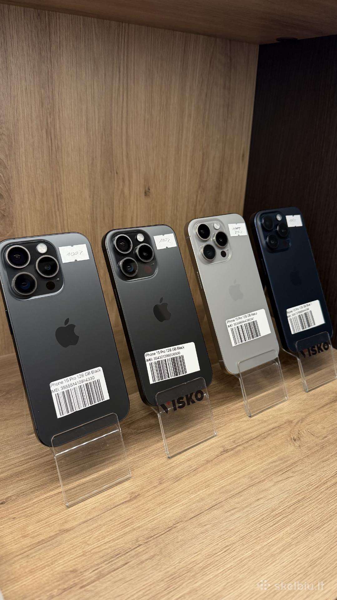Labai tvarkingi Apple iPhone 15 pro 128gb