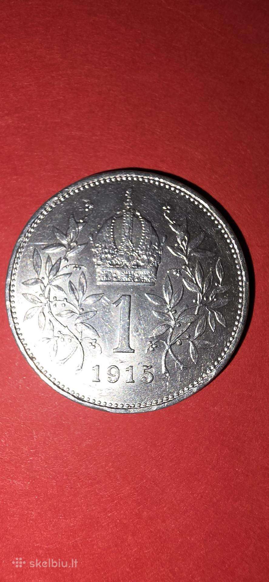 Austrija 1 korona 1915,sidabras 0,835-5 gr.