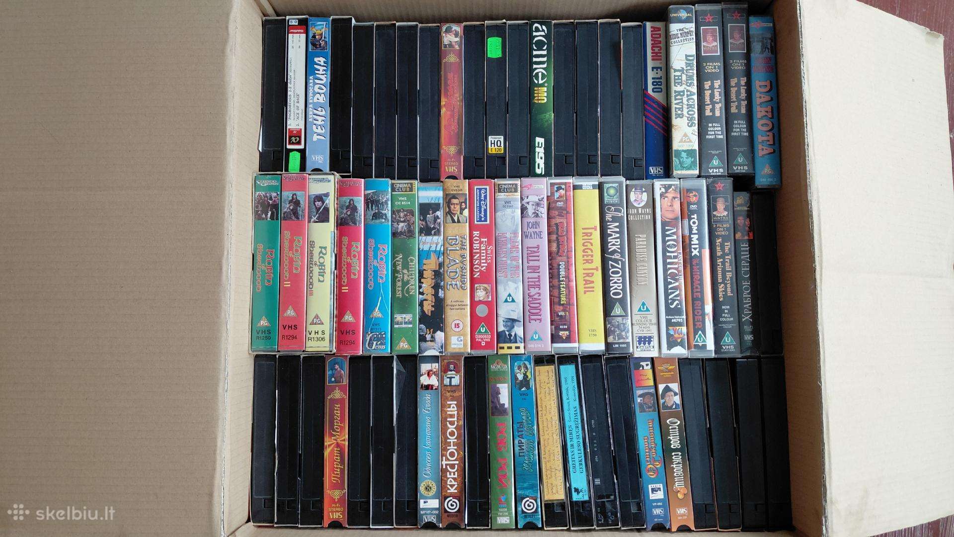 Vaizdajuostės (Vhs) urmu (~500 vnt)
