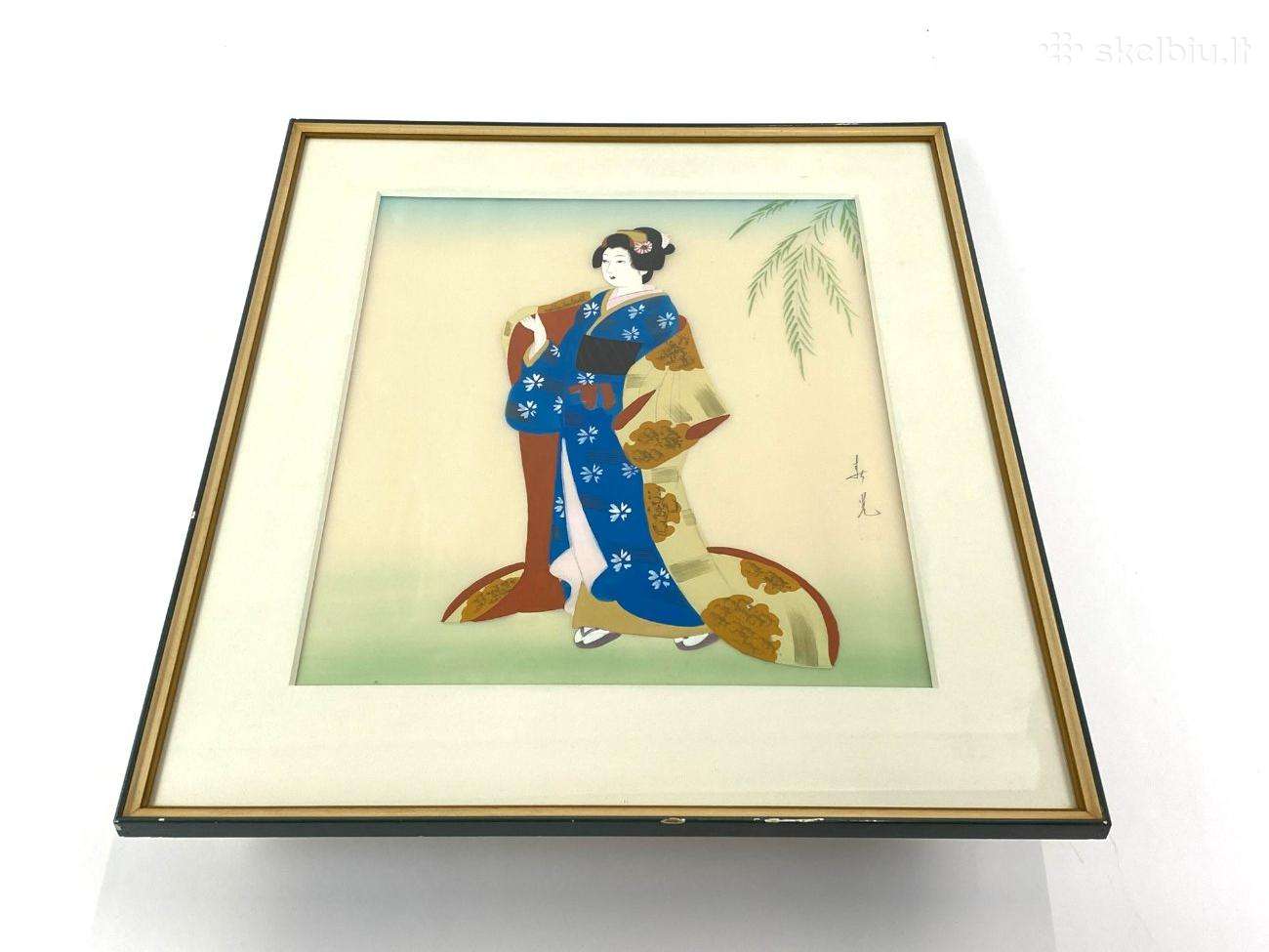 Ant audinio tapytas paveikslas "Geisha"