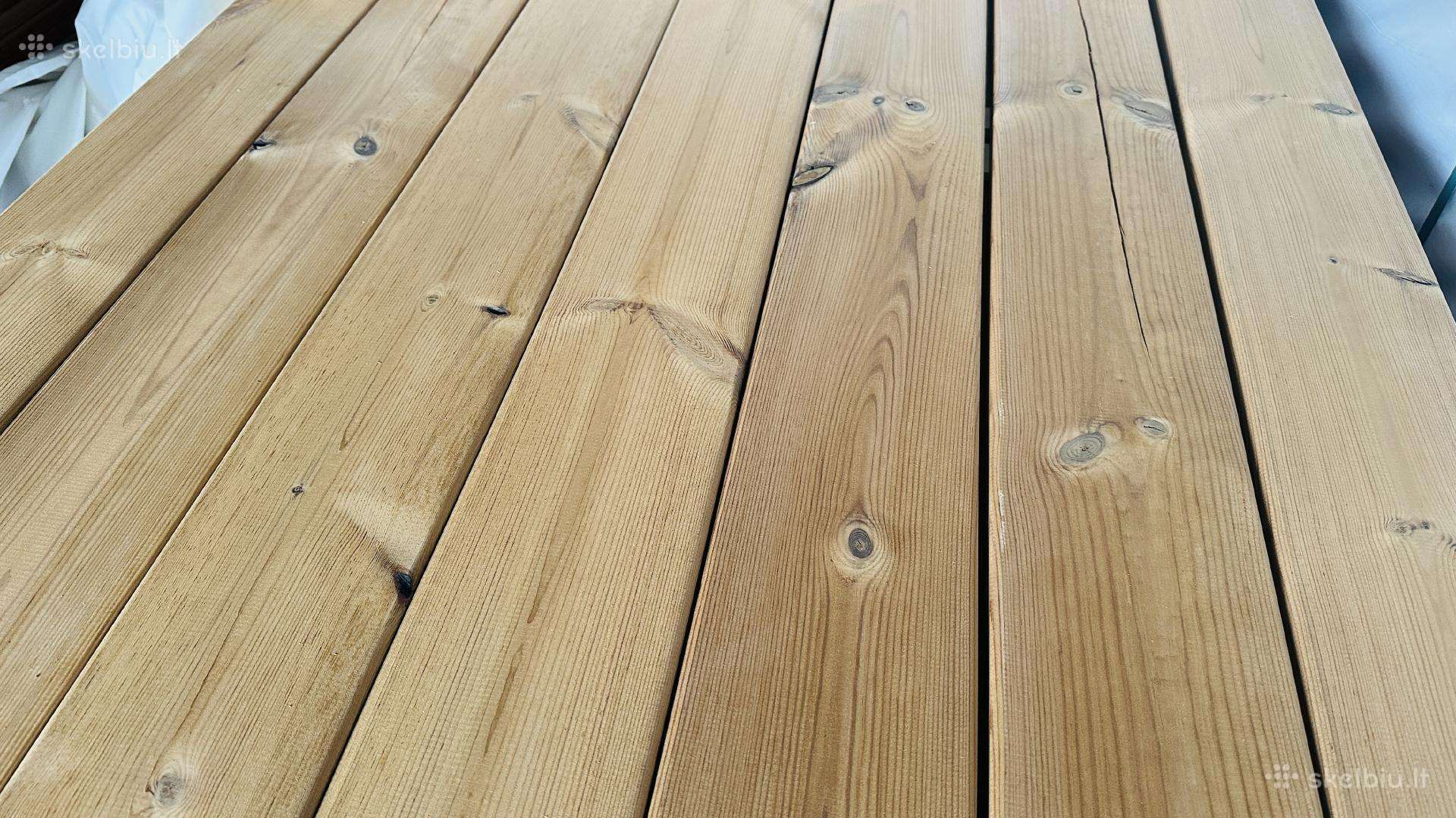 Termo Pušies B klasės terasinės lentos