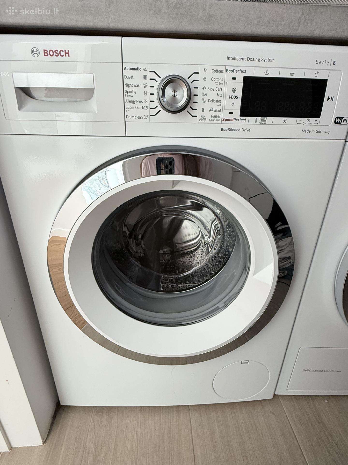 Bosch skalbimo masina, 8 serija