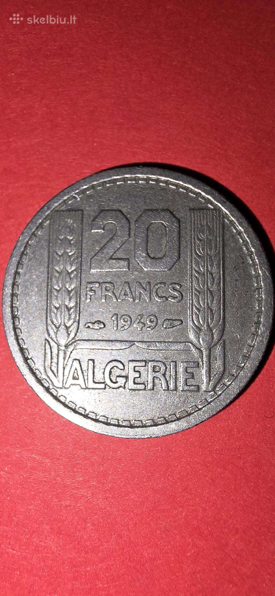Alžyras 20 frankų 1949