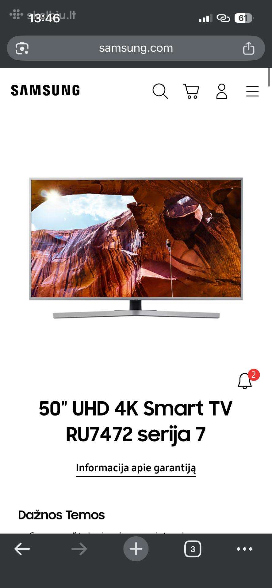 Parduodu samsung smart tw