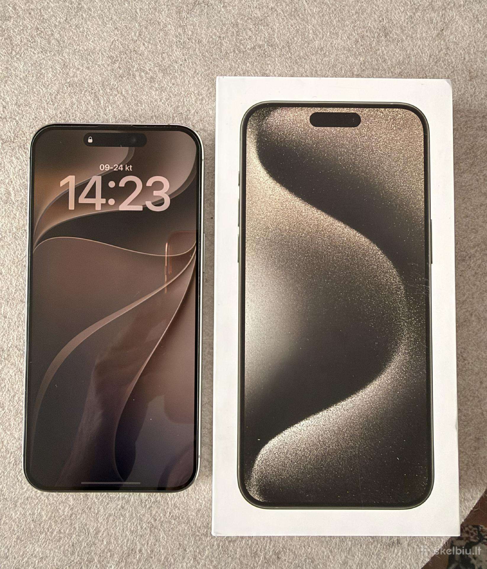 iPhone 15 Pro Max Natural Titanium 256gb