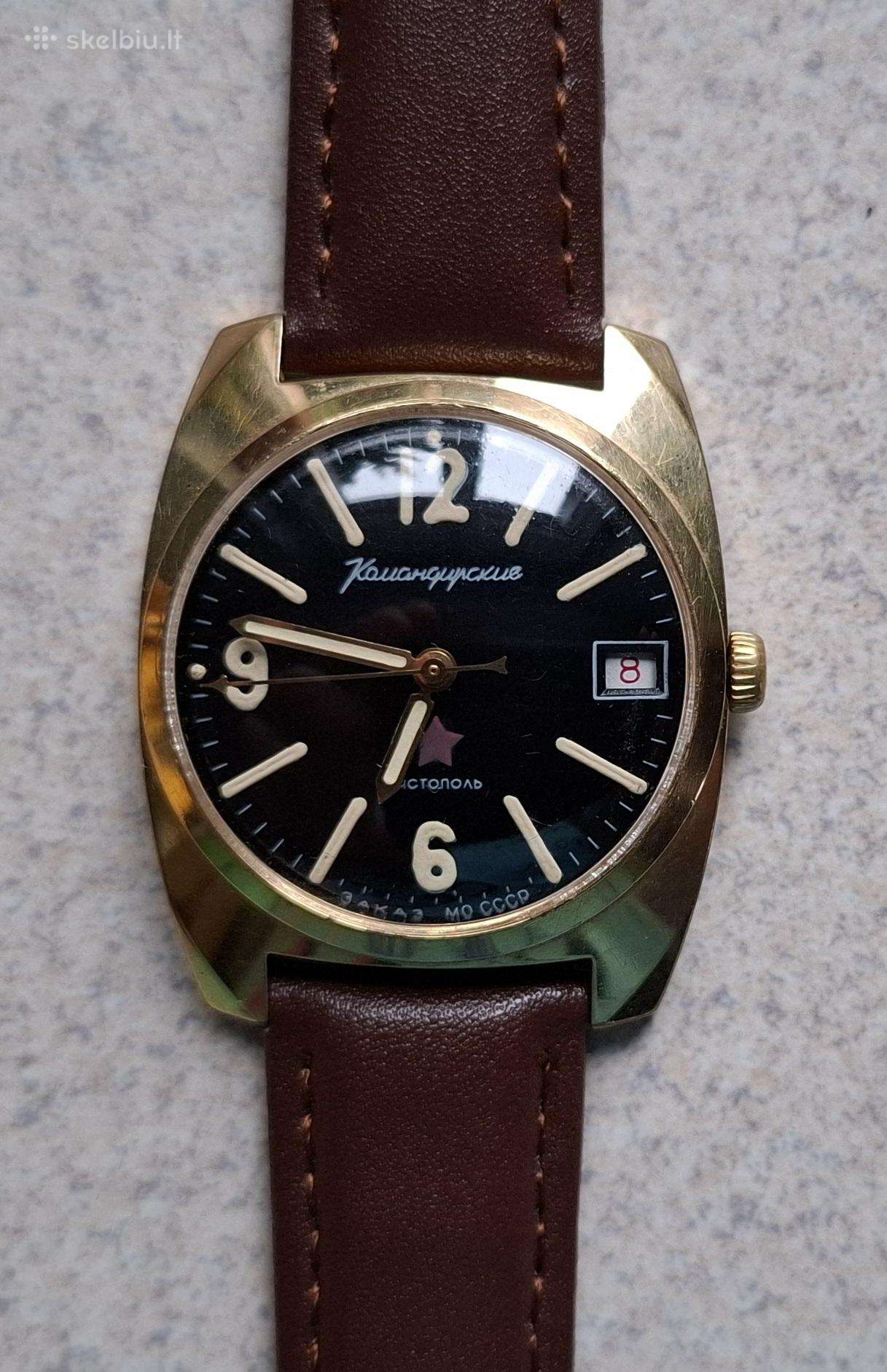 Paauksuotas „vostok“ laikrodis (Ssrs)