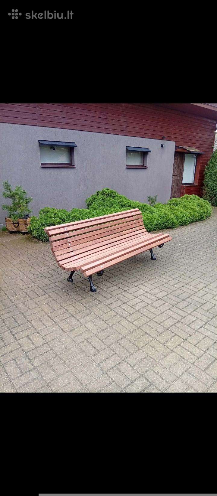 Lauko suolas 2m./80kg.kojos 44kg.senovinės špyžis