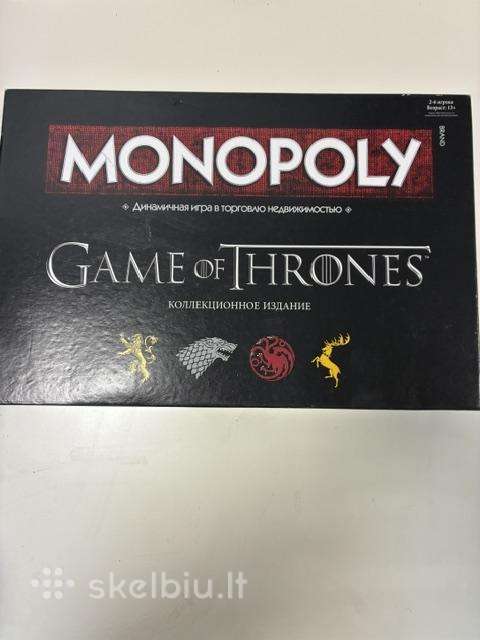 Kolekcinis stalo žaidimas „Monopoly: Game of Thron