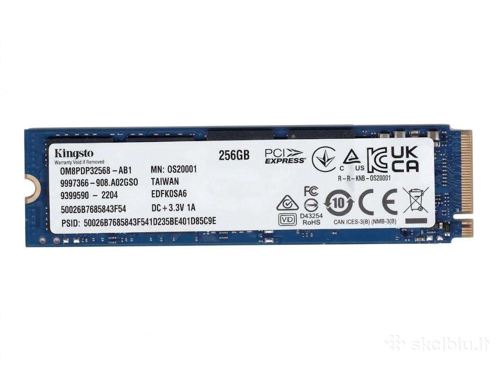 SSD diskas Kingston 256gb M.2 Nvme Om8pdp3256b-ai1