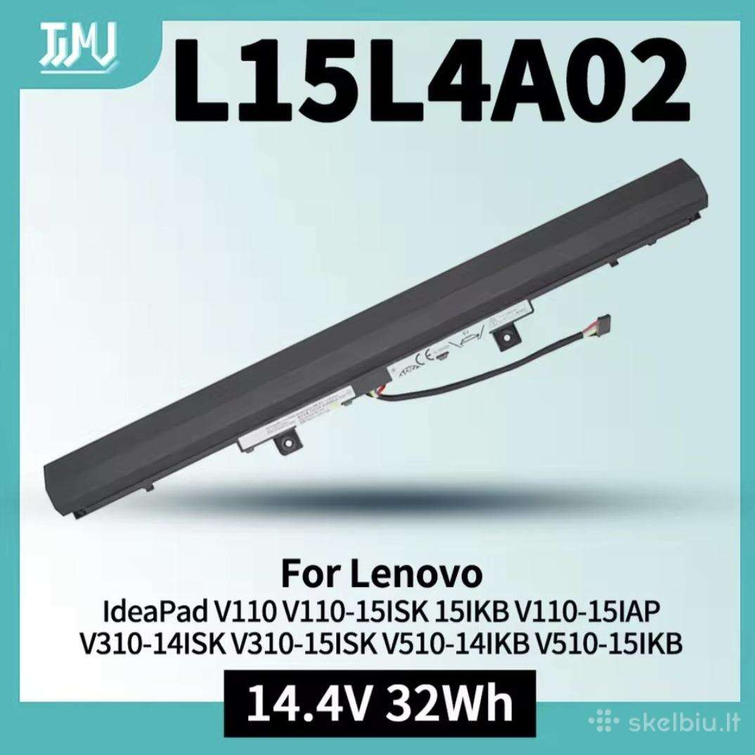 Nauja Lenovo baterija L15l4a02 14.4v 32w