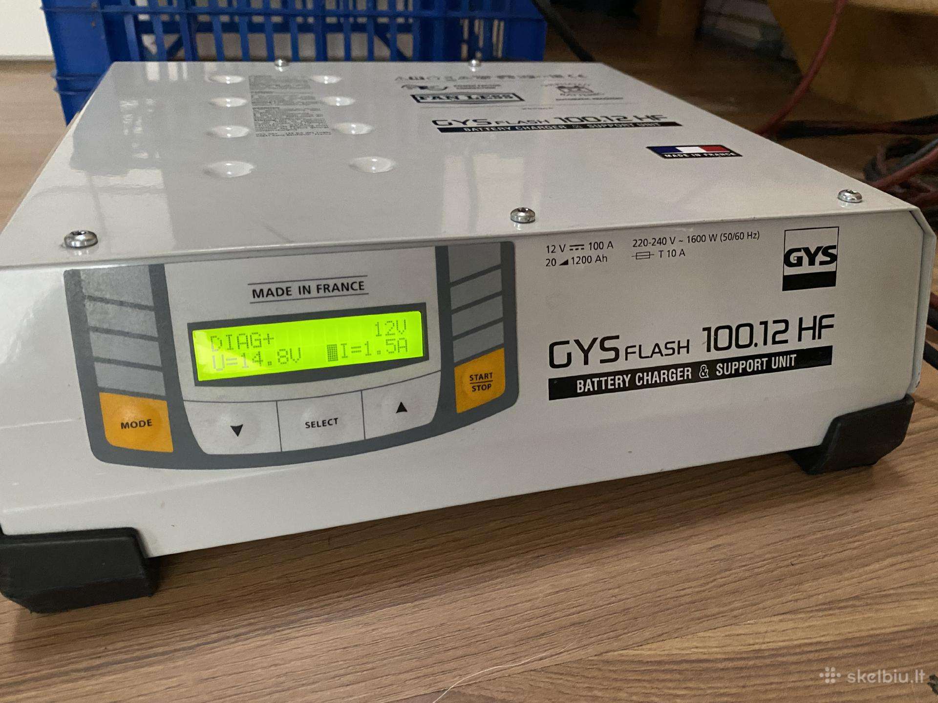 Gysflash 100.12 Hf–profesionalus 100 A įkroviklis
