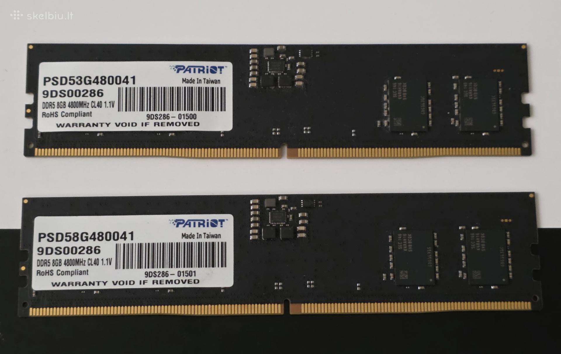 Ddr5 RAM Komplektas Patriot 4800 Cl40 16 GB