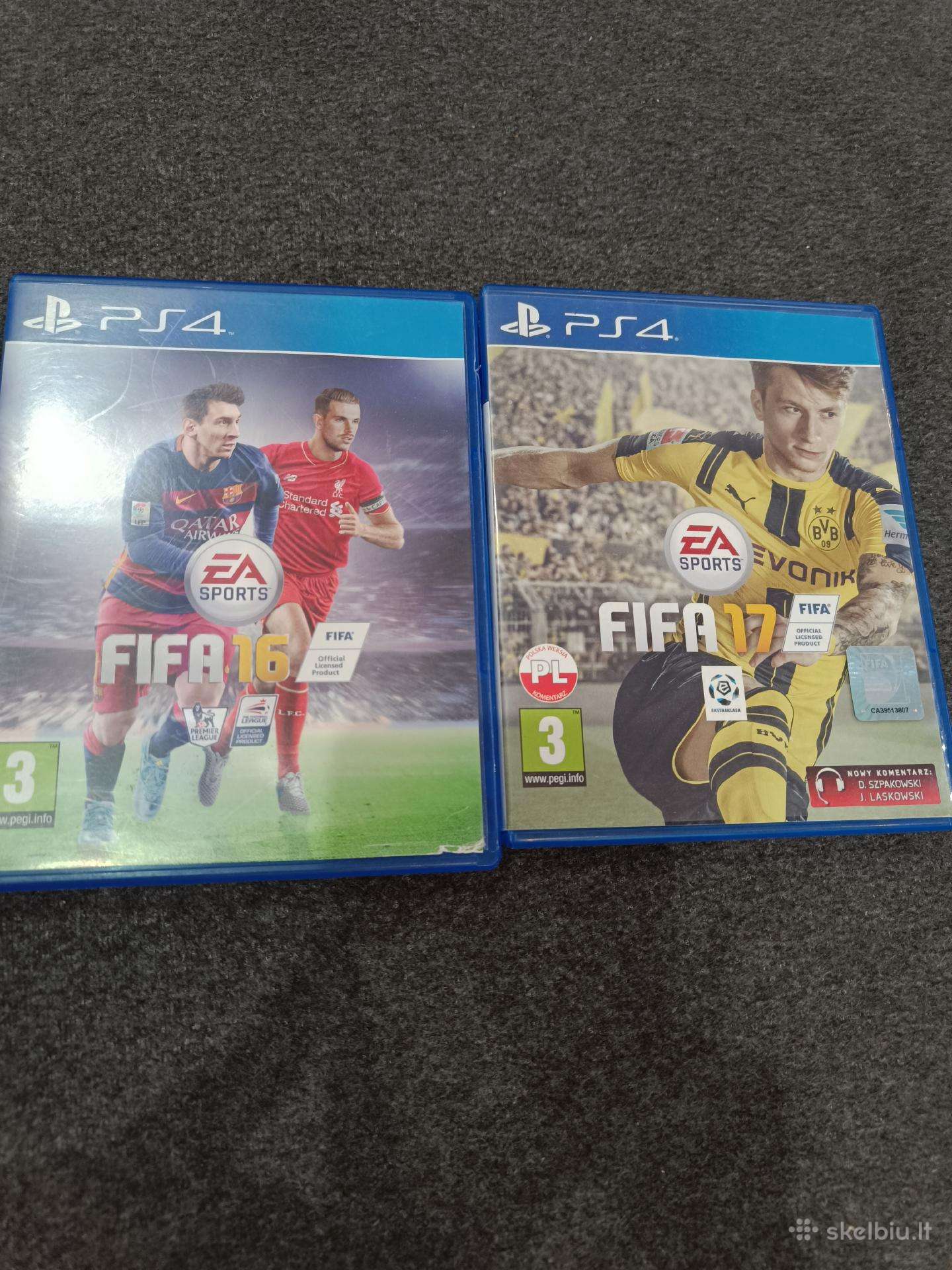 Žaidimai Ps4 Fifa 16 ir 17