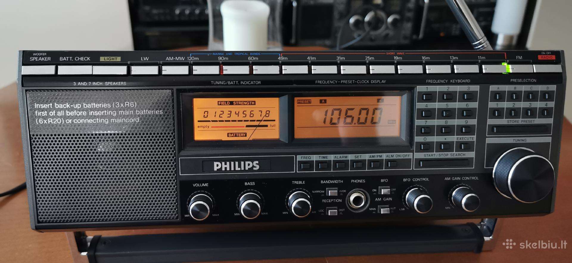 Philips D2999 Fm/lw/mw/sw Ssb Radijo Imtuvas