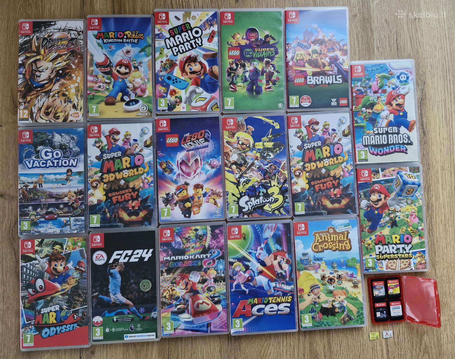 Nintendo žaidimai,atminties kortos